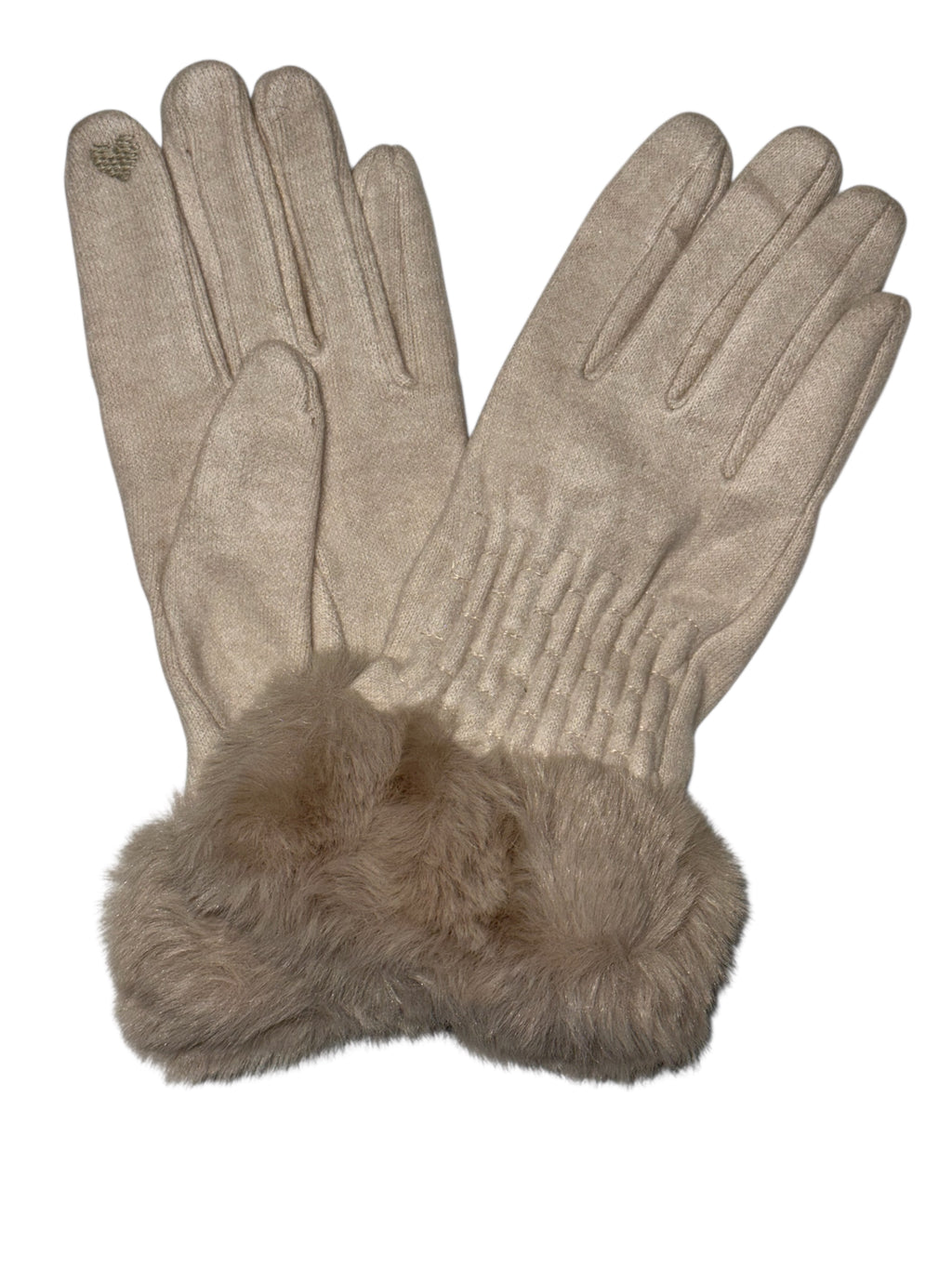 GUANTI LANA + PELLICCIA - YFYN0370