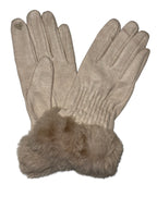 GUANTI LANA + PELLICCIA - YFYN0370