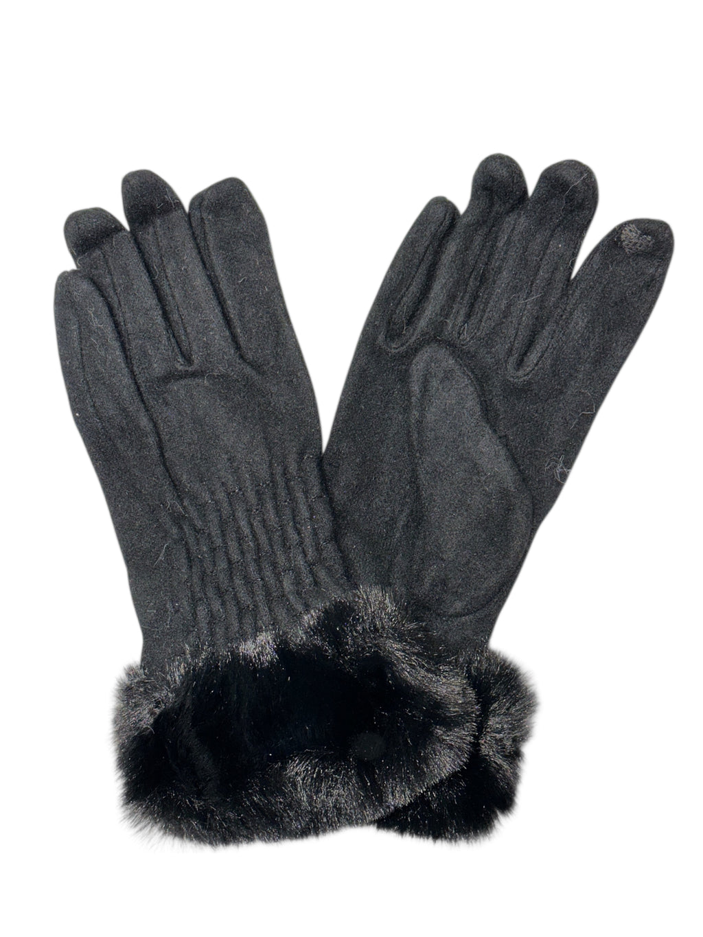 GUANTI LANA + PELLICCIA - YFYN0370