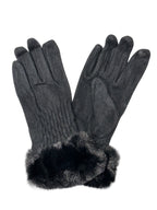 GUANTI LANA + PELLICCIA - YFYN0370