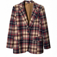 GIACCA 1 BOTTONE CHECK - AM68924CHST