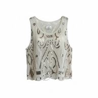 TOP PAILLETTES ORO