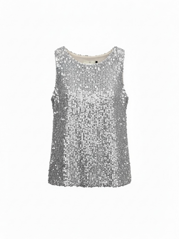 TOP TULLE PAILLETTES