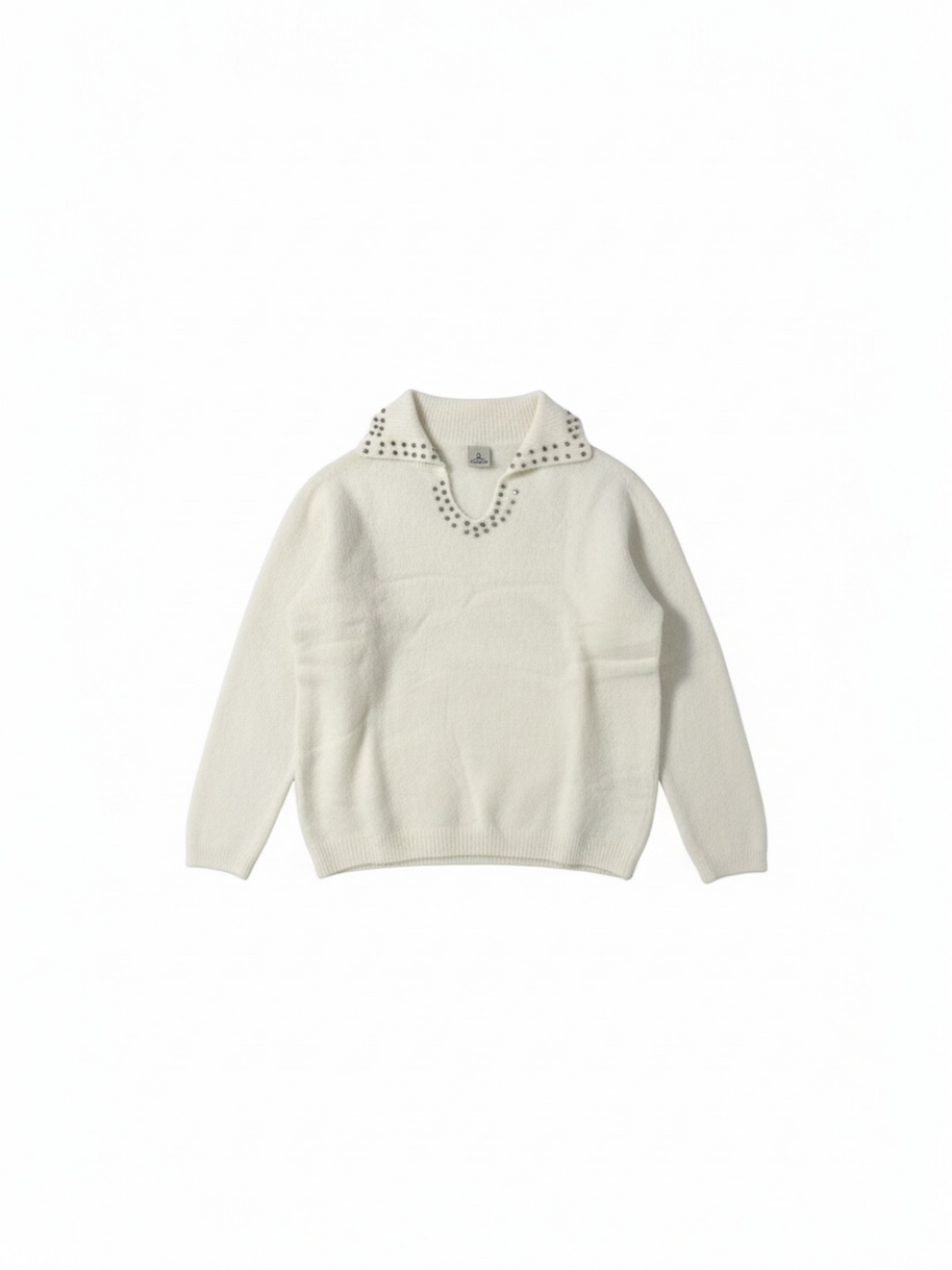MAGLIA POLO STRASS - YMWS7258