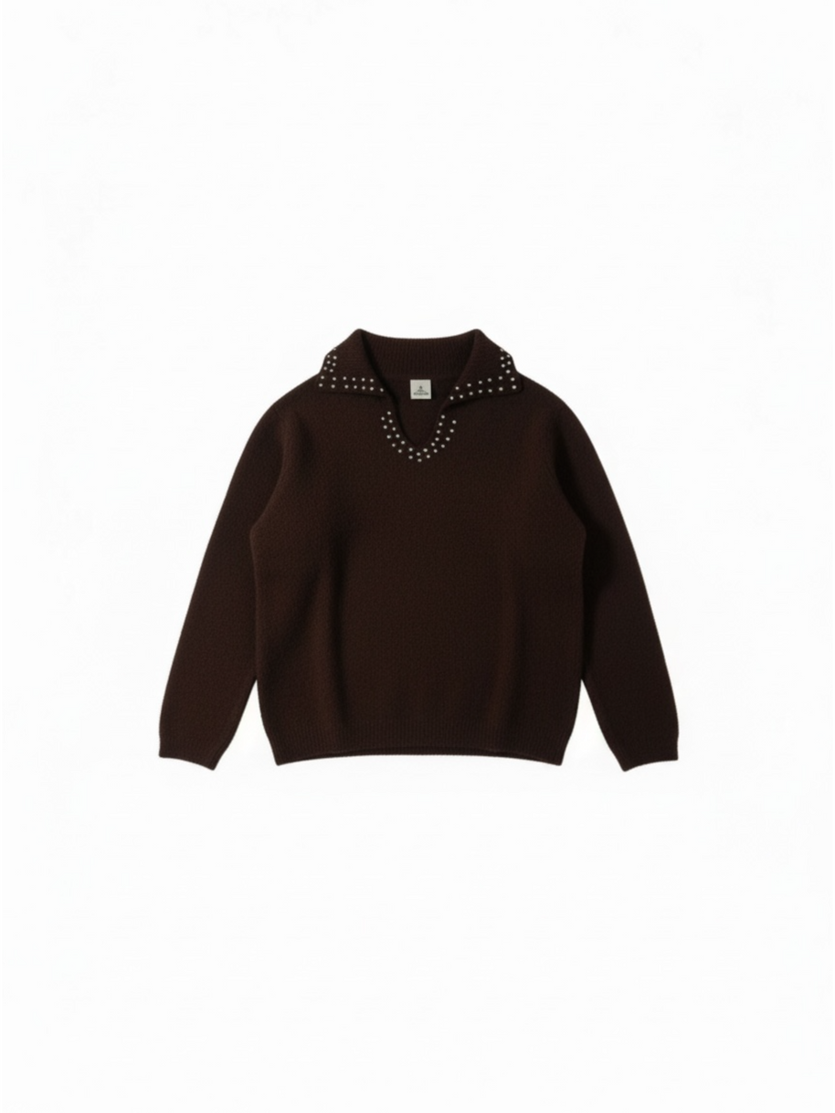 MAGLIA POLO STRASS - YMWS7258