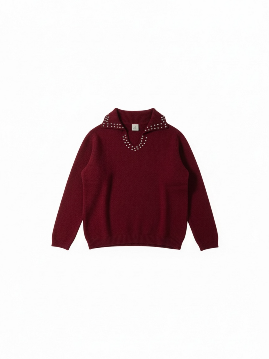 MAGLIA POLO STRASS - YMWS7258