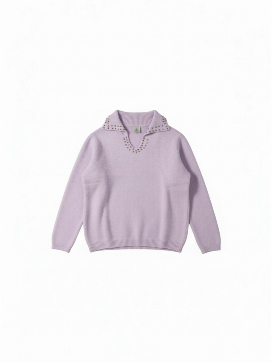 MAGLIA POLO STRASS - YMWS7258