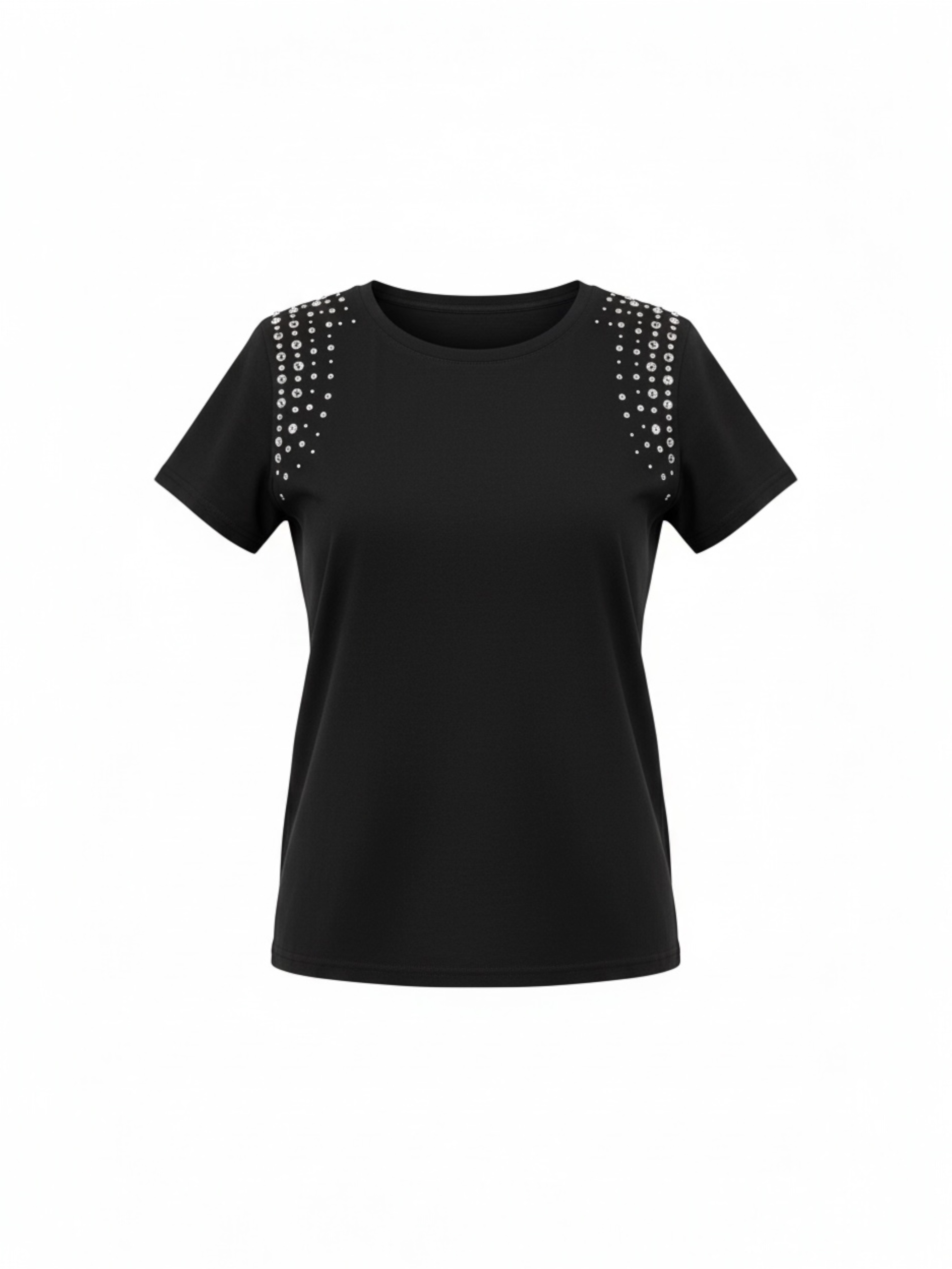 T-shirt Strass Spalle