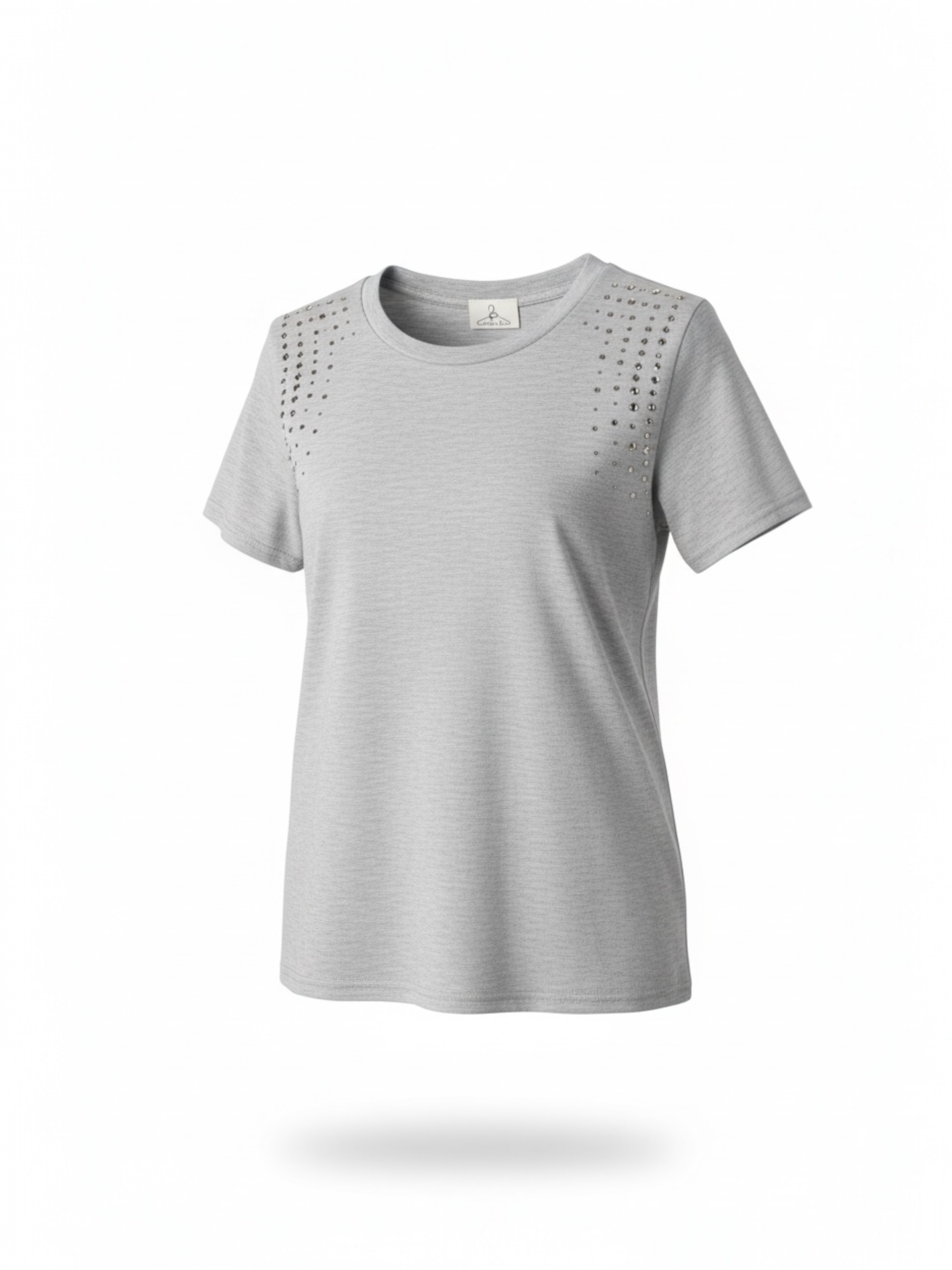 T-shirt Strass Spalle