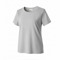 T-shirt Strass Spalle