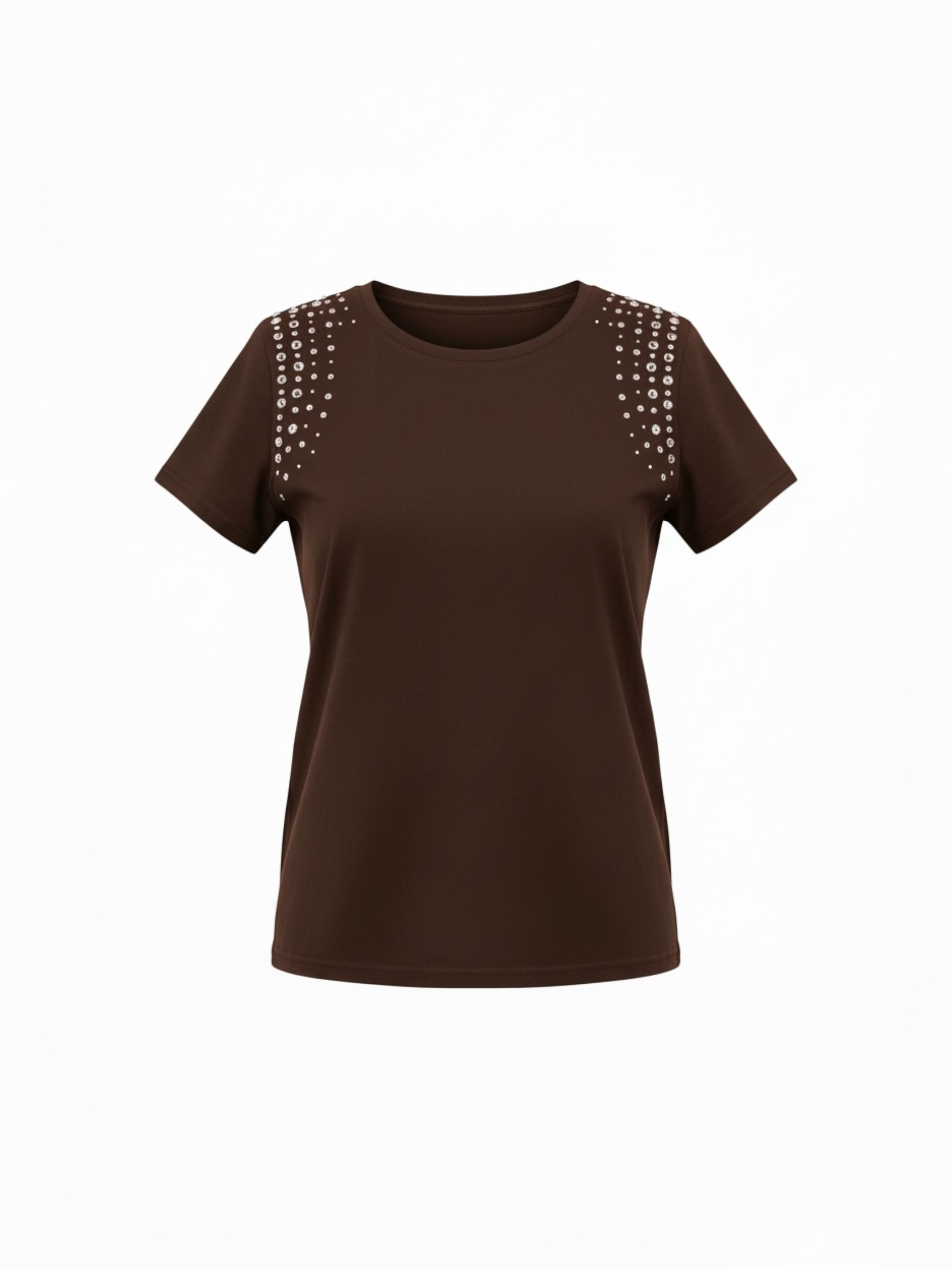 T-shirt Strass Spalle