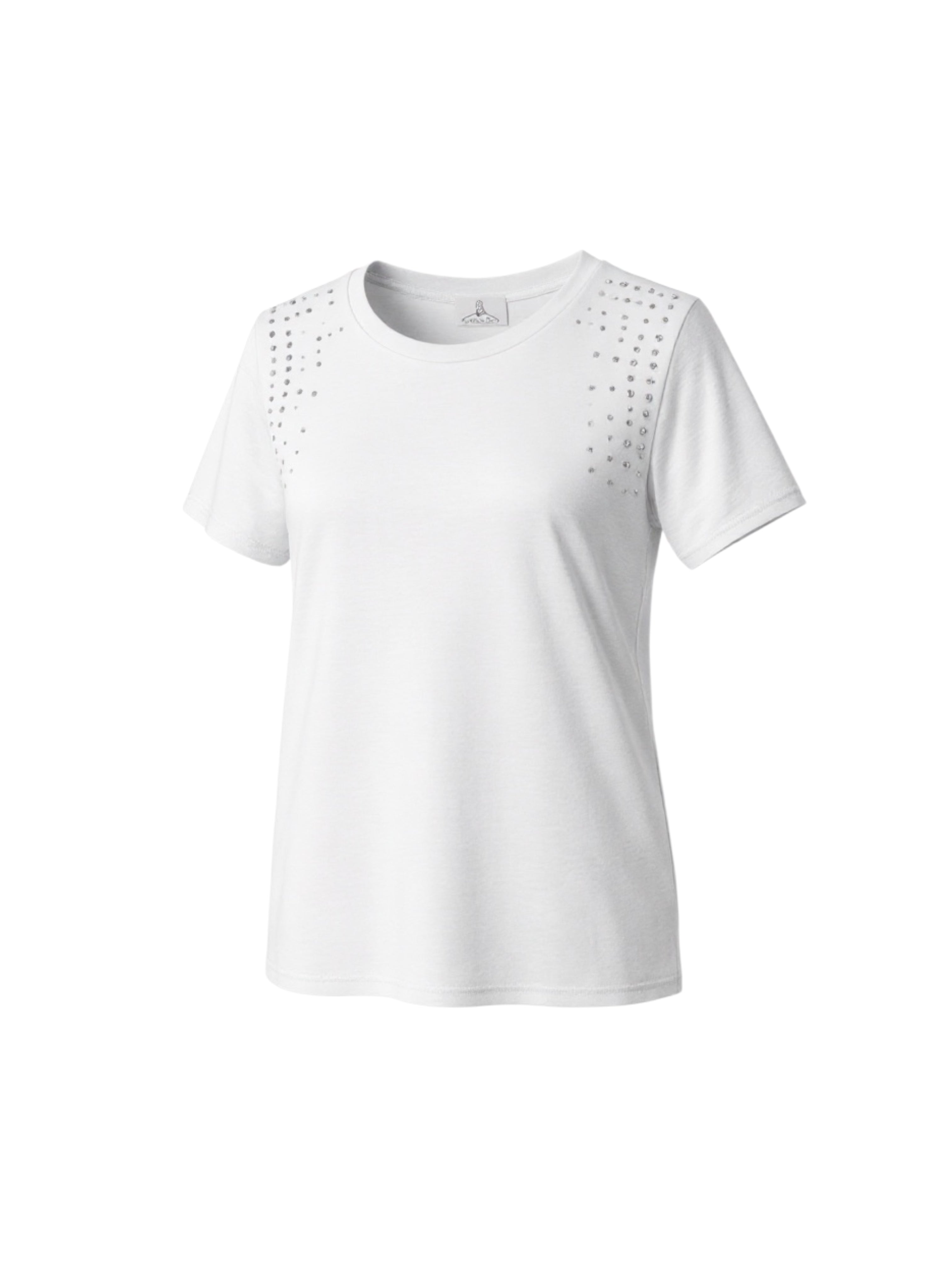 T-shirt Strass Spalle